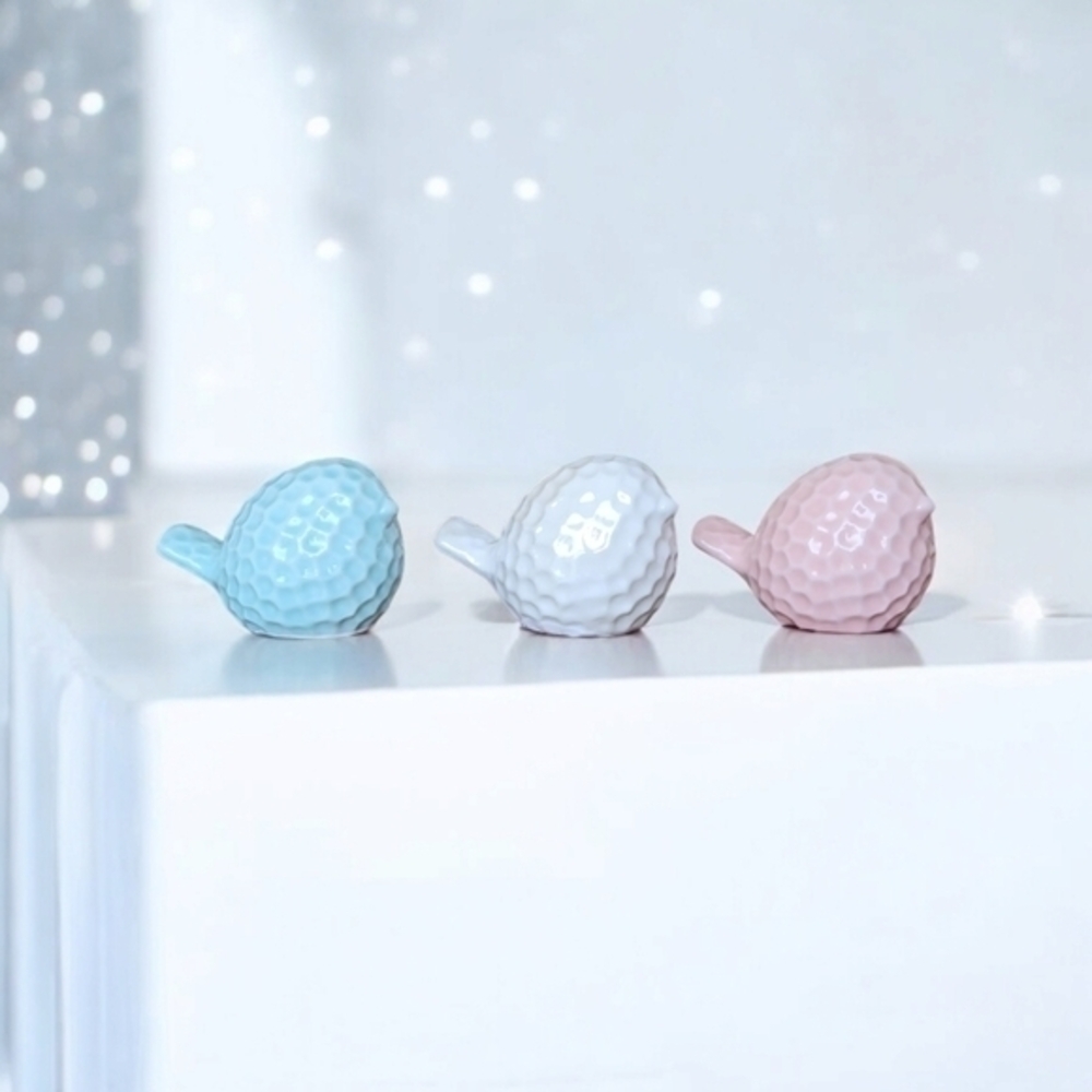 Decorative‎ Ceramic Bird Figurines Set of 3 Doves New